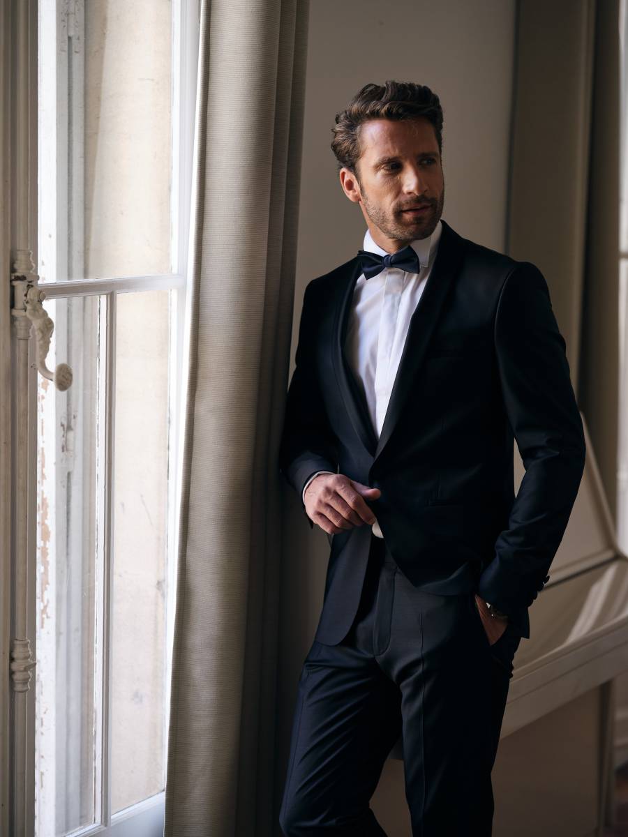 SMOKING MARSEILLE MARIAGE HOMME SLIM FIT COURT ENFANTS CINTRE