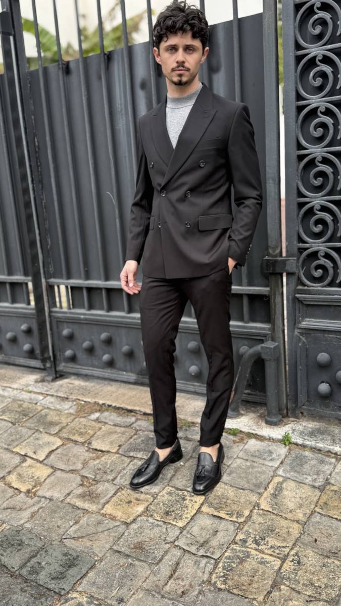 costume croisé slim cintrécoupe ajustée