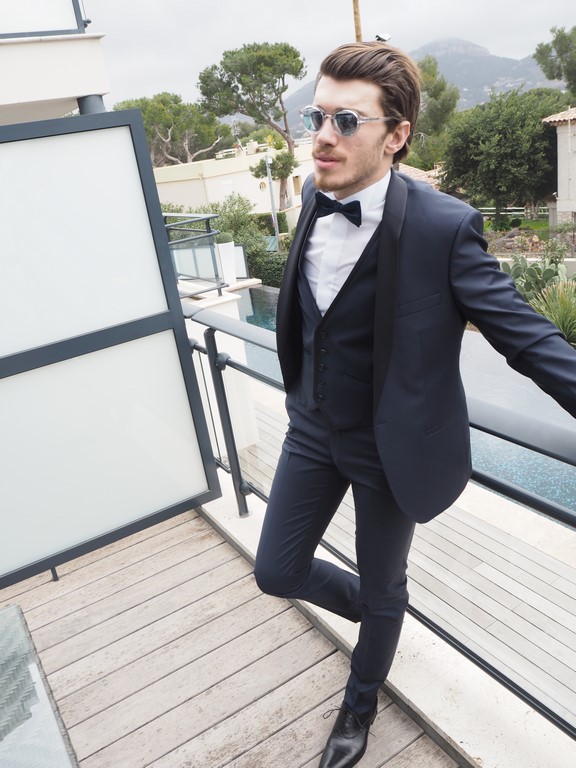 Smoking bleu marine mariage Lagerfeld - Viktör Concept Homme