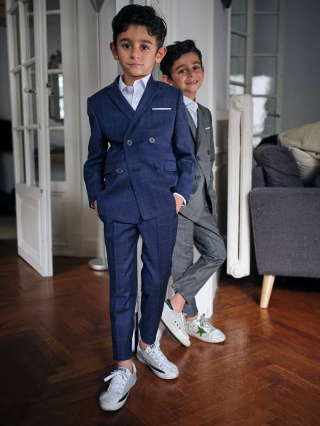 costumes croisés enfants bar mitsva slim sur mesure pas cher