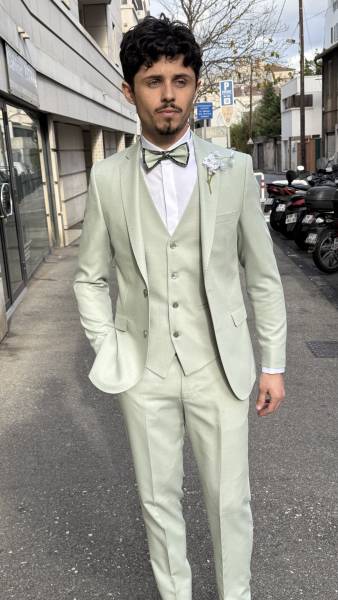 costume 3 pièces sauge costume sauge homme costume vert sauge homme