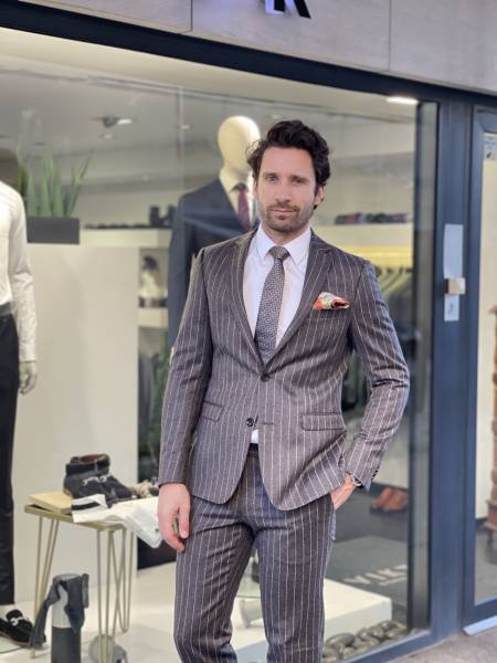 flanelle dandy Marseille mariage cintré