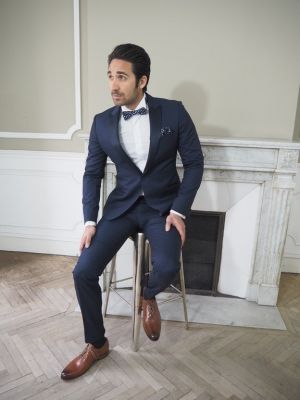 Smoking bleu marine homme marseille branché stylé cérémonie mariage